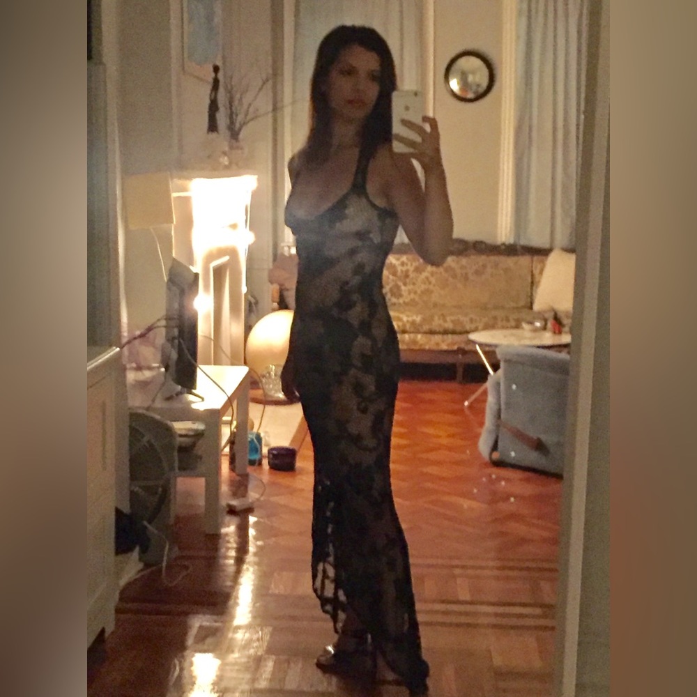 Cotton Mesh Gown
